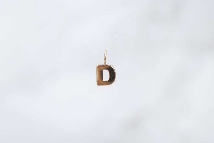 Yellow Gold  Letter Y  charm  14k Gold