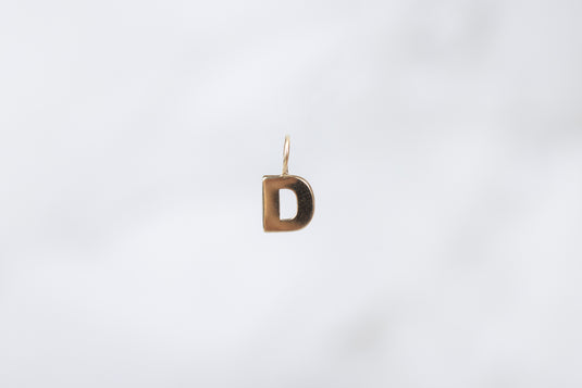 Yellow Gold  Letter Y  charm  14k Gold