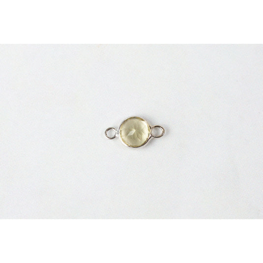 Lemon Quartz Gemstone Charm- 14K Gold (Yellow)