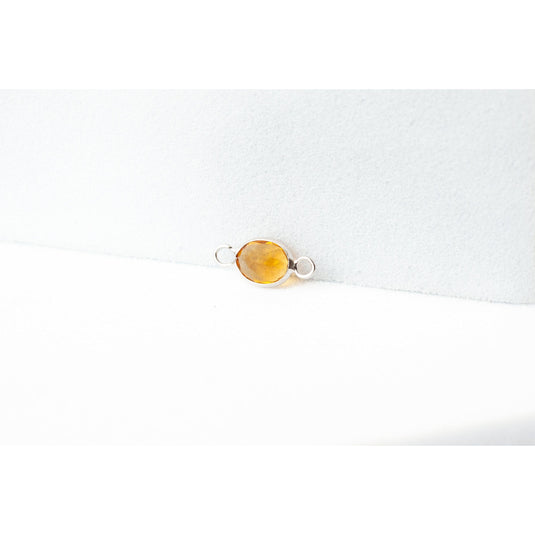 yellow  White Gold  stone  Gold  gemstone  citrine  charm  14k Gold  14k